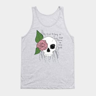 Floral skull Tank Top